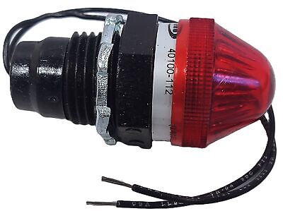 REES 40100-112 24 V Red LED Pilot Light with Red Lens