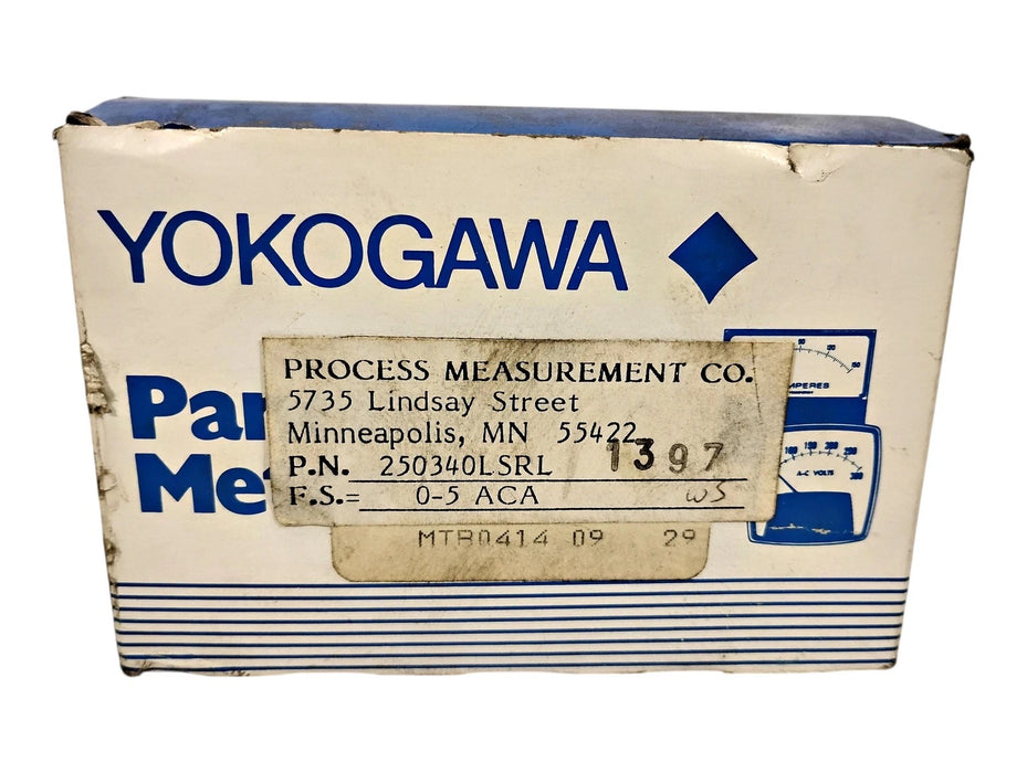Yokogawa 250340LSRL 0-200 AC Amperes Ammeter/Panel Meter