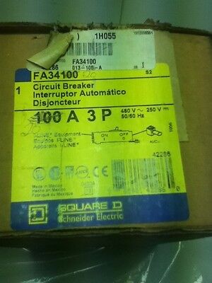 Square D FA34020 Thermal-Magnetic Circuit Breaker
