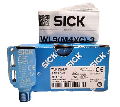 SICK WL9-3N2430 10-30 V DC Autocollimation Retro-Reflective Photoelectric Sensor