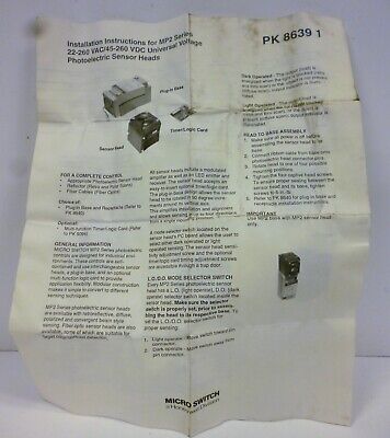 Honeywell MP2P1 MICRO SWITCH Polar Scanning Photo Head