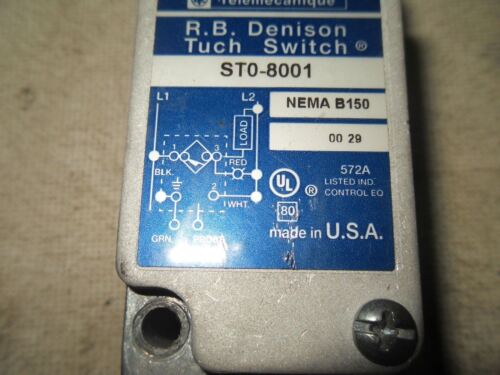 1 TELEMECANIQUE ST0-8001 PROBE LIMIT SWITCH