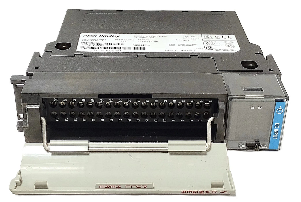 Allen-Bradley 1756-IB16I Ser A Rev L01 Fw Rev 2.2 10-30 V DC PLC Input Module