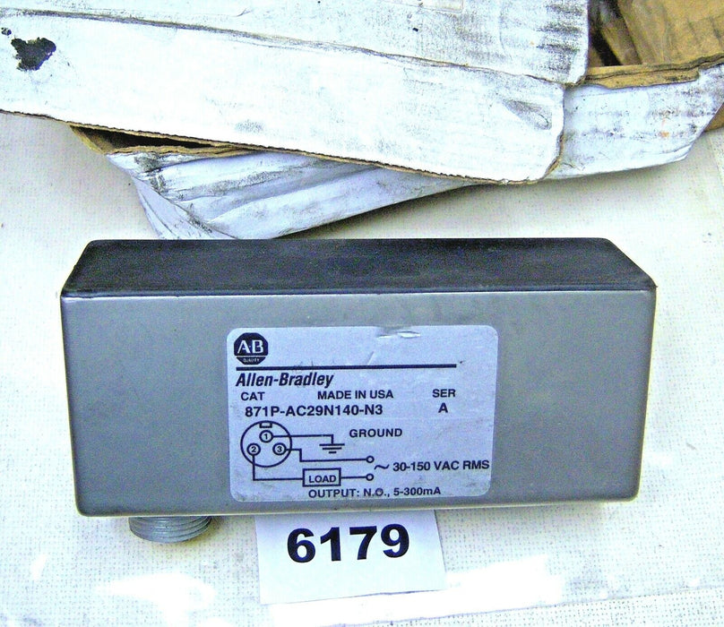 Allen-Bradley Proximity Switch 871P-AC29N140-N3 30-150VAC 5-300mA 29mm