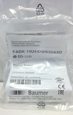 Baumer FADK 14U4470/S35A/IO IO-Link Distance Sensor