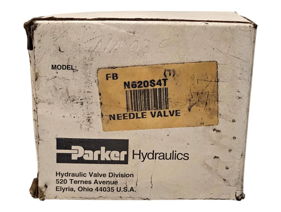 Parker N620S4T 5000 psi 5 GPM Hydraulic Needle Valve w/ 3/8 in SAE Port