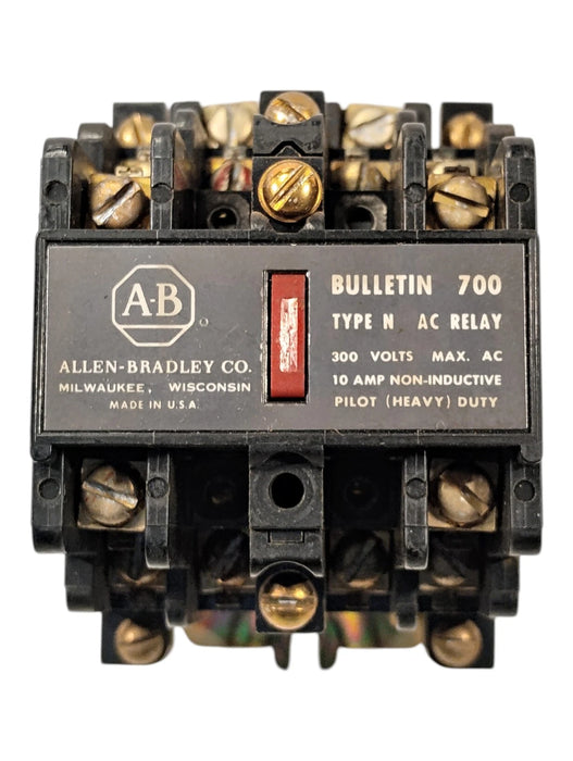 Allen-Bradley 700-N600A1 Series B 300 V AC 10 A Relay w/ 110-120 V AC Coil