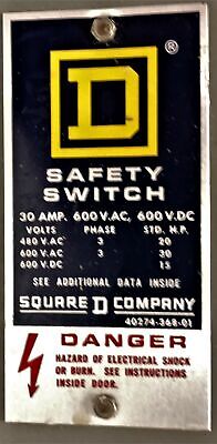 Square D HU361AWK Safety Switch