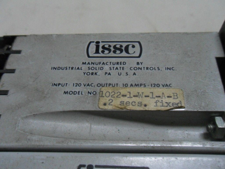 2 ISSC 1022-1-W-1-A-B Timed Relays