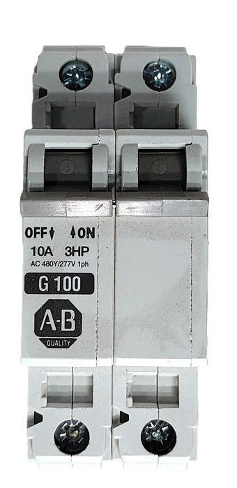 Allen-Bradley 1492-CB2-G100 480Y/277V 10 A 2-Pole Supplementary Protector