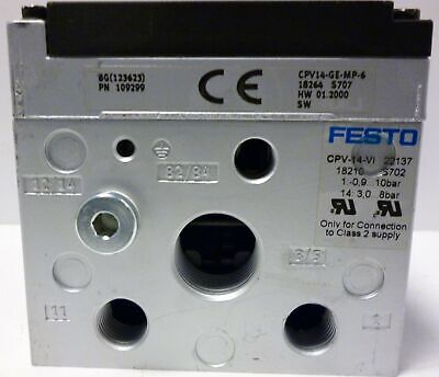 Festo CPV14-VI Manifold Assembly with CPV14-GE-MP6 Logic Controller