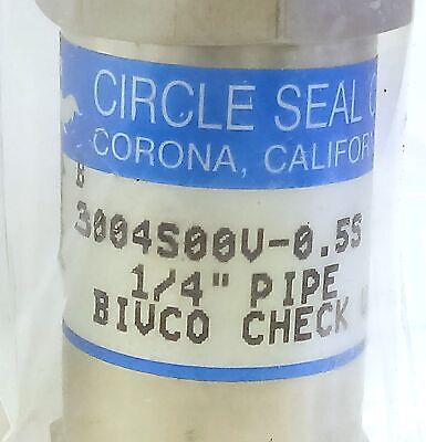 Circle Seal Controls 3004S00V-0.5S 120 psi Check Valve