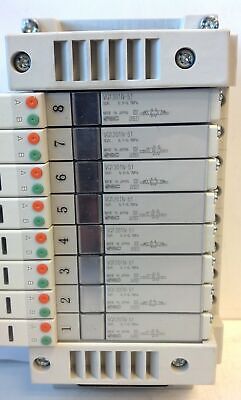 SMC VV5Q11-08C6FU0-NS-X50US Valve Manifold Base w/ VQ1201N-51 VQ1301N-51 Valves