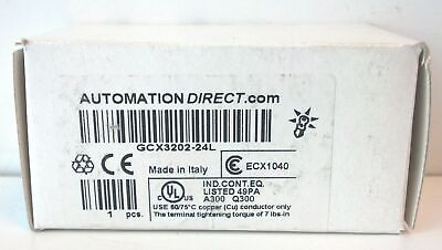 AutomationDirect GCX3202-24L 24 V AC/DC Green Flush LED Illuminated Pushbutton