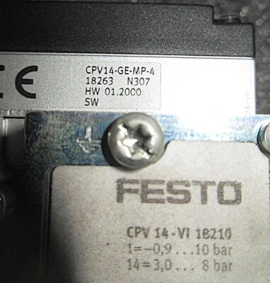 Festo 10P144CMPRA4CUSZ 10 Bar Manifold and Valve Assembly
