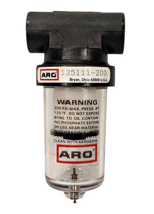 ARO 125111-200 200 psi 20 Micron Compressed Air Filter Assembly w/ 1/8 in Ports