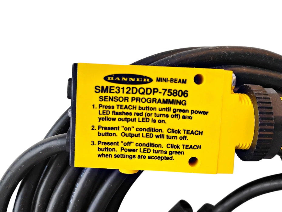 Banner Engineering SME312DQDP-75806 75806 12-30 V DC Photoelectric Sensor