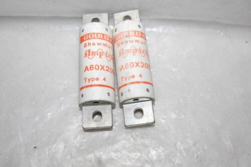 Gould Shawmut A60X200 FUSES LOT OF 2