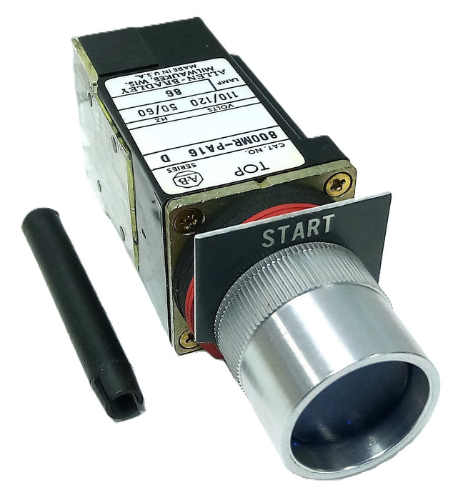 Allen-Bradley 800MR-PA16BA Blue Illuminated Pushbutton w/ 120 V AC Transformer