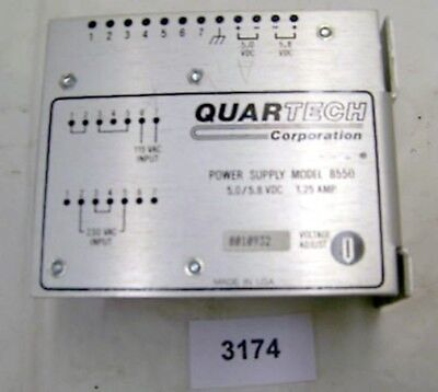 Quartech Power Supply 8550 5.0/5.8 VDC 1.25 A