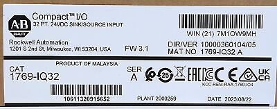 Allen-Bradley 1769-IQ32 CompactI/O Ser A FW 3.1 PLC Input Module