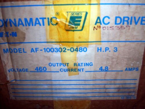 DYNAMATIC EATON AF-100302-0480 AC DRIVE 3HP