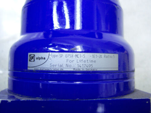 Alpha Gear Gear Reducer SP075X-MC1-5 Ratio 5:1