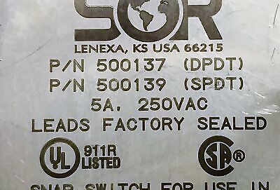 SOR 1AG-EF45-M4-C2A-TTTB / 500137 / 500139 Pressure Switch