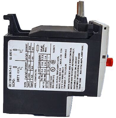 Siemens 3RU1116-0KB0 0.9-1.25 A Adjustable Overload Protection Relay
