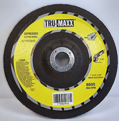 TRU-MAXX 77962942 7 in Aluminum Oxide Grinding Wheel with Depressed Center