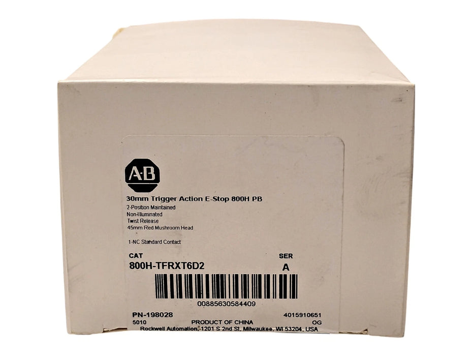 Allen-Bradley 800H-TFRXT6D2 Series A 30 mm Maintained Twist Release Pushbutton