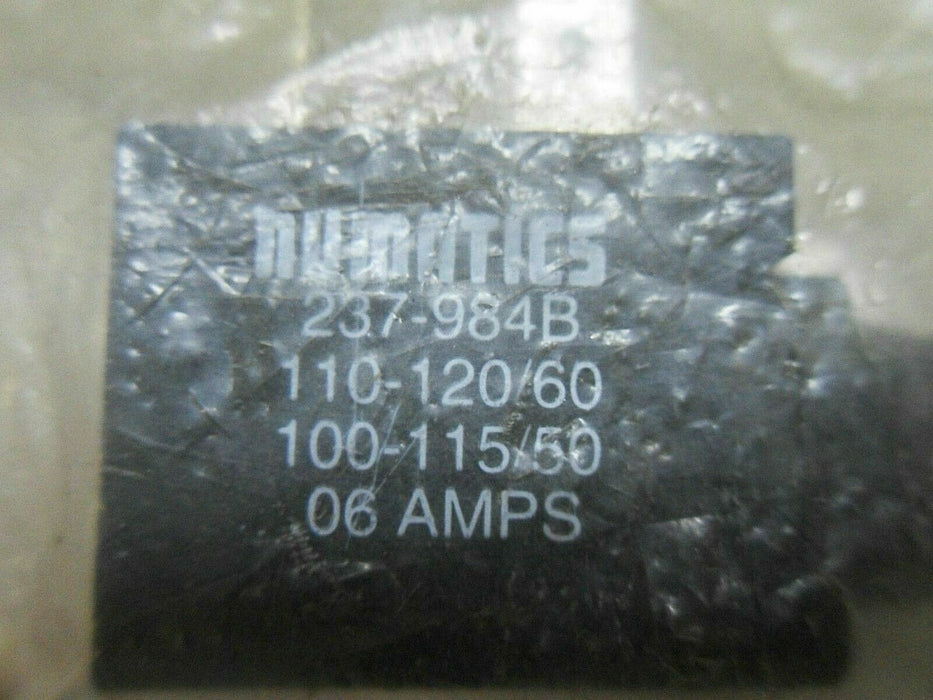 Numatics 237-984B Solenoid Valve Coil