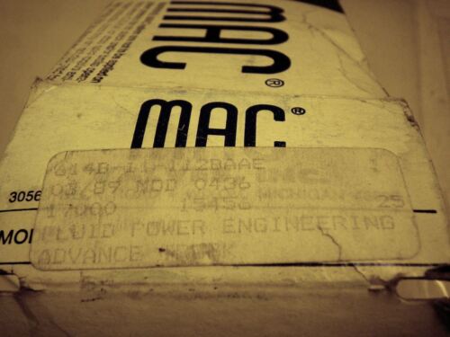 MAC Valve 614B-11-112BAAE 110/120V
