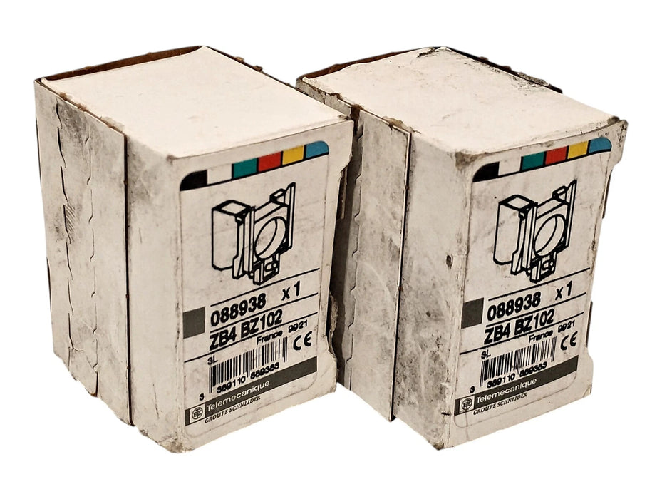 Telemecanique ZB4-BZ102 600 V AC 10 A 1 NC Contact Block w/ Mounting Collar