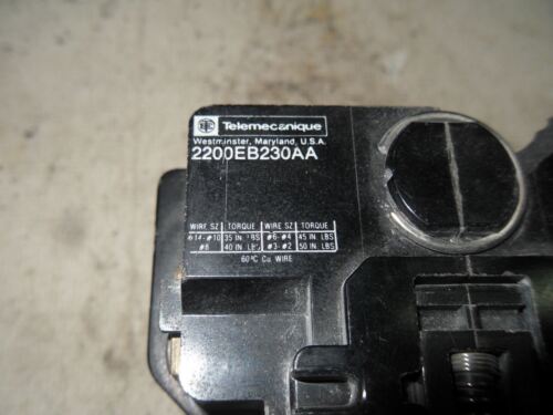 1 TELEMECANIQUE 2200EB230AA CONTACTOR