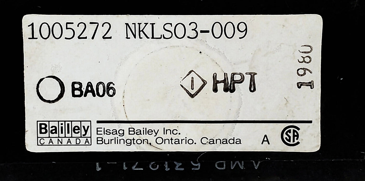 Bailey Controls NKLS03-009 PLC Cable