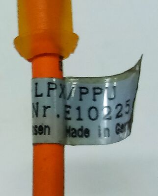 IFM Efector LP-452-LPX/PPU E102225 300 V DC PLC Cable w/ 5-Pin Connector