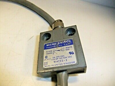 MICRO SWITCH 914CE2-3 Precision Roller Plunger Limit Switch