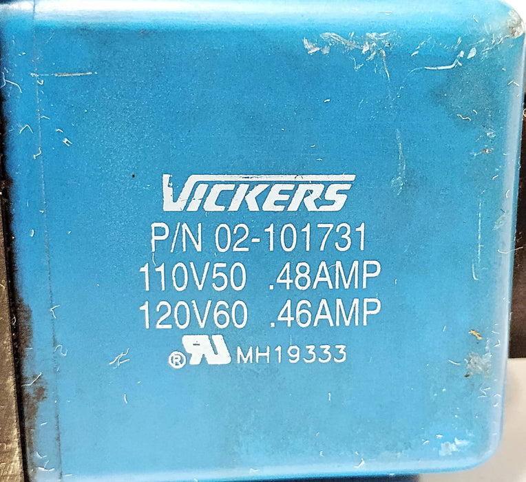 Vickers DG4V-3S-6N-M-FPA5WL-B5-60-EN466 Solenoid Valve w/ 110/120 V AC Coil