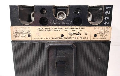 Gould ITE EF3-H050 50 A 600 V 3 P Circuit Breaker
