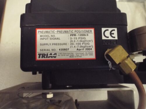 Triac PPR-1200LS Pneumatic Positioner W/abz 80DA 204-040-000