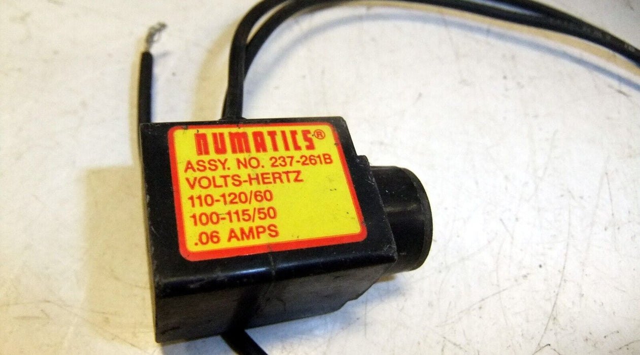 Numatics 237-261B Valve Coil 110/120V