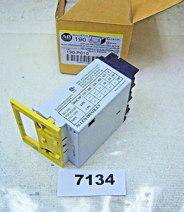 Allen-Bradley Trip Unit 190-P010