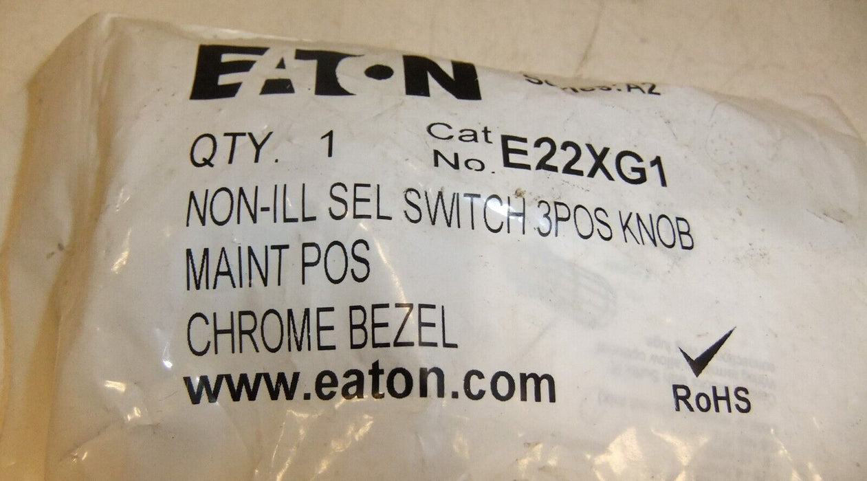 Eaton Non-Illuminated Selector Switch 3 Pos. Maint. E22XG1