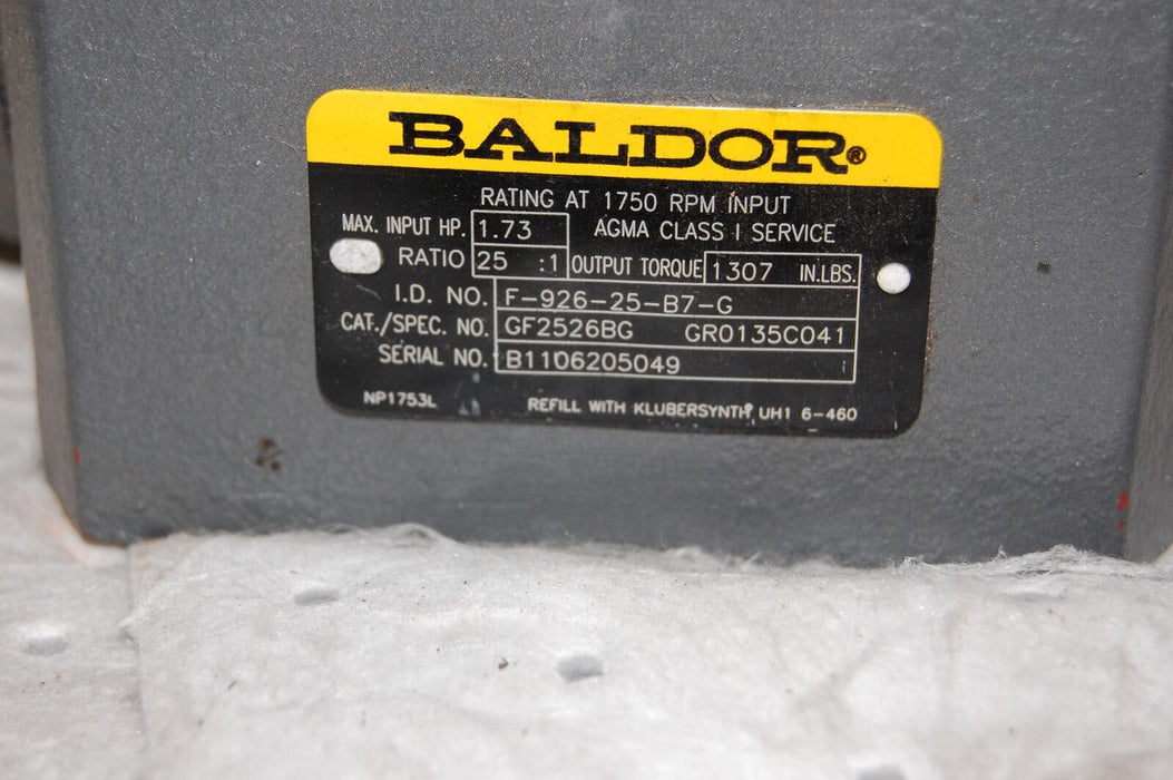 Baldor Gear Reducer GF2526BG