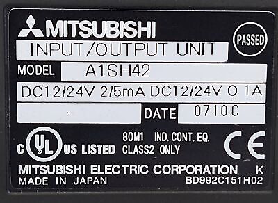 Mitsubishi A1SH42 12/24V PLC Input/Output Module