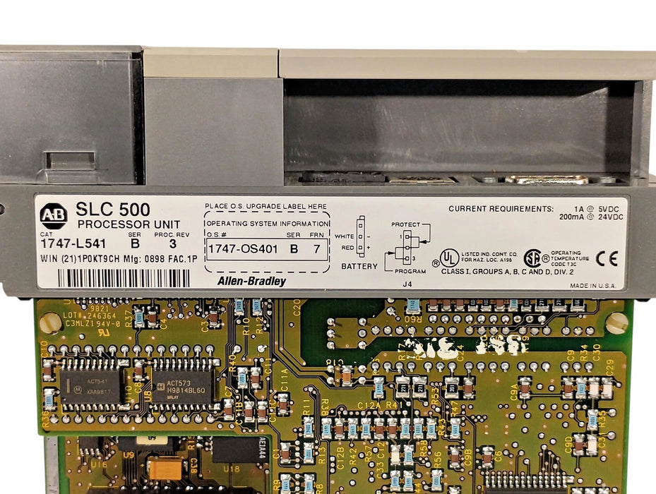 Allen-Bradley 1747-L541 Ser B Proc Rev 3 FRN 7 5-24 V DC PLC Processor