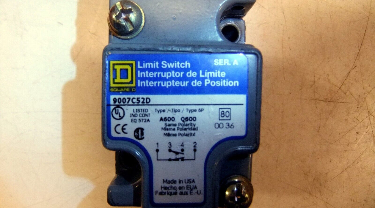 Square D Limit Switch 9007C52D