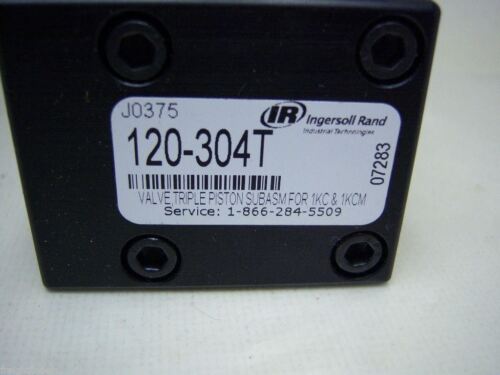 Ingersoll Rand Triple Piston Valve SubAssem / 1KC & 1 KCM J0375 120-304T