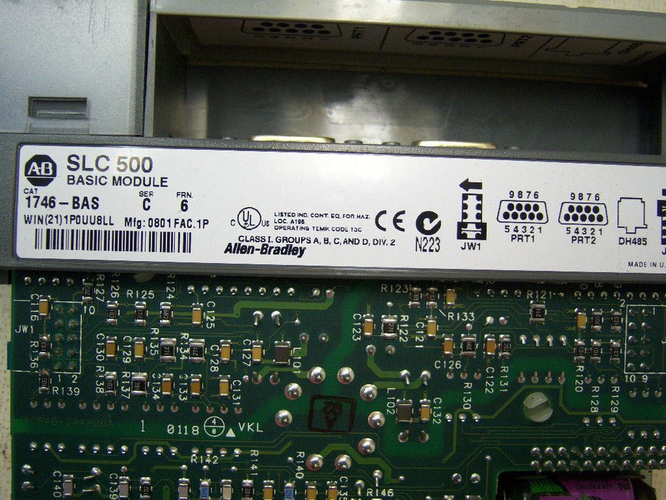 Allen-Bradley 7 Slot Rack 4 INPUTS 1746-BAS 1746-HS